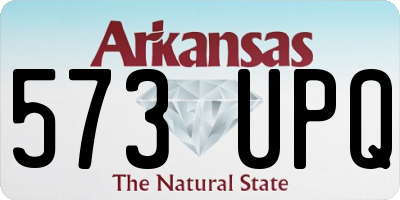 AR license plate 573UPQ