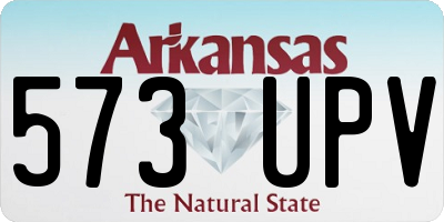 AR license plate 573UPV