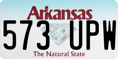 AR license plate 573UPW