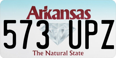 AR license plate 573UPZ