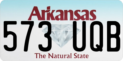 AR license plate 573UQB
