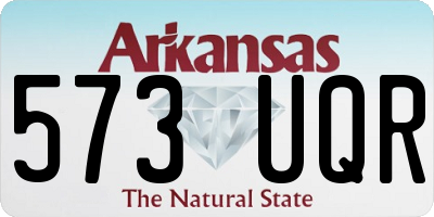 AR license plate 573UQR