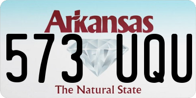 AR license plate 573UQU