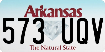 AR license plate 573UQV