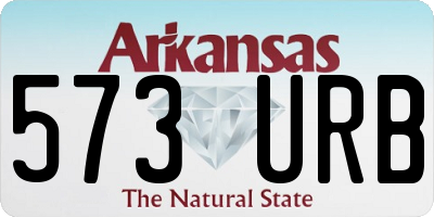 AR license plate 573URB