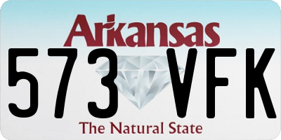 AR license plate 573VFK