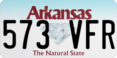 AR license plate 573VFR