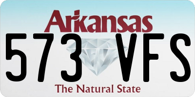 AR license plate 573VFS