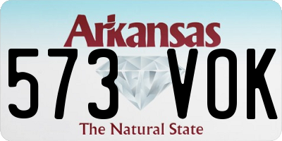 AR license plate 573VOK
