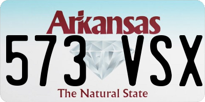 AR license plate 573VSX