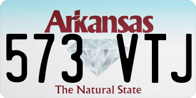 AR license plate 573VTJ