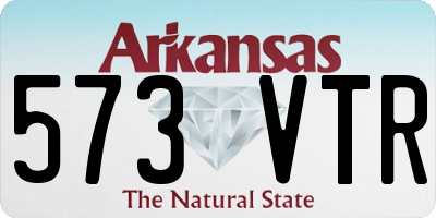 AR license plate 573VTR