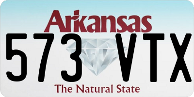 AR license plate 573VTX