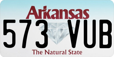 AR license plate 573VUB