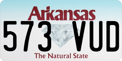 AR license plate 573VUD