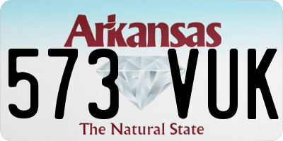 AR license plate 573VUK