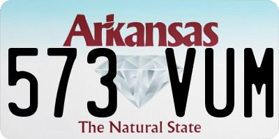 AR license plate 573VUM