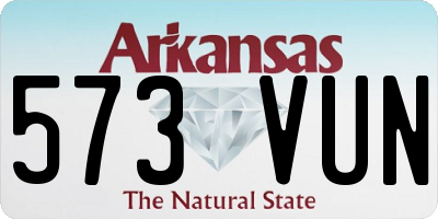 AR license plate 573VUN