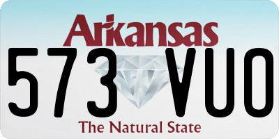 AR license plate 573VUO
