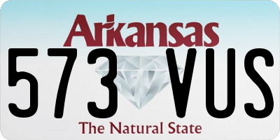 AR license plate 573VUS