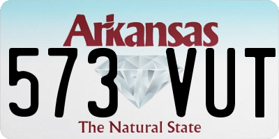 AR license plate 573VUT