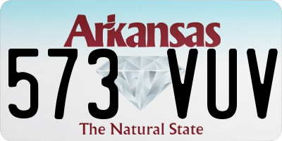 AR license plate 573VUV