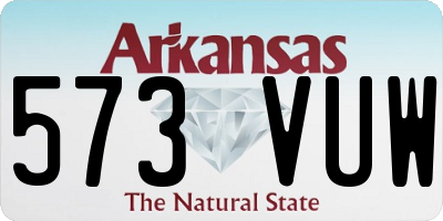 AR license plate 573VUW
