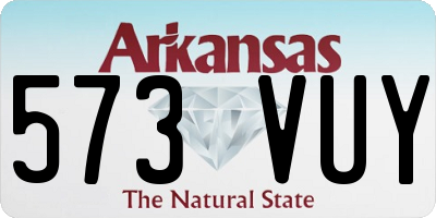 AR license plate 573VUY
