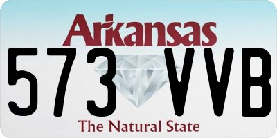 AR license plate 573VVB