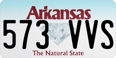 AR license plate 573VVS