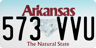AR license plate 573VVU