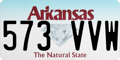 AR license plate 573VVW