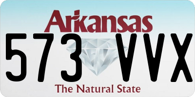 AR license plate 573VVX