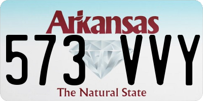 AR license plate 573VVY