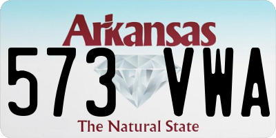 AR license plate 573VWA