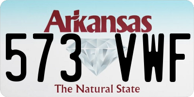 AR license plate 573VWF