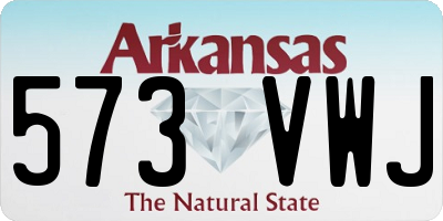 AR license plate 573VWJ
