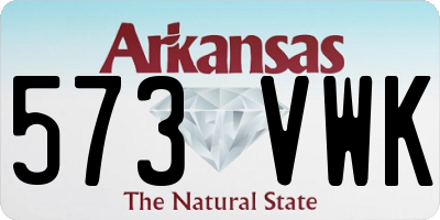 AR license plate 573VWK