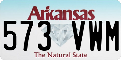 AR license plate 573VWM