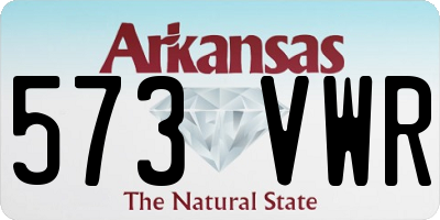 AR license plate 573VWR