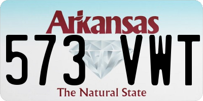 AR license plate 573VWT
