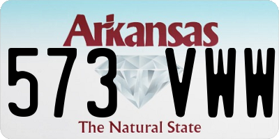 AR license plate 573VWW