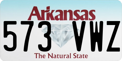 AR license plate 573VWZ