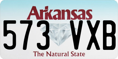 AR license plate 573VXB