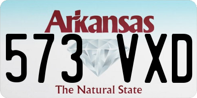 AR license plate 573VXD