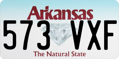 AR license plate 573VXF