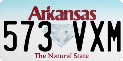 AR license plate 573VXM