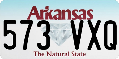 AR license plate 573VXQ