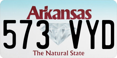 AR license plate 573VYD
