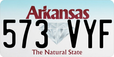 AR license plate 573VYF
